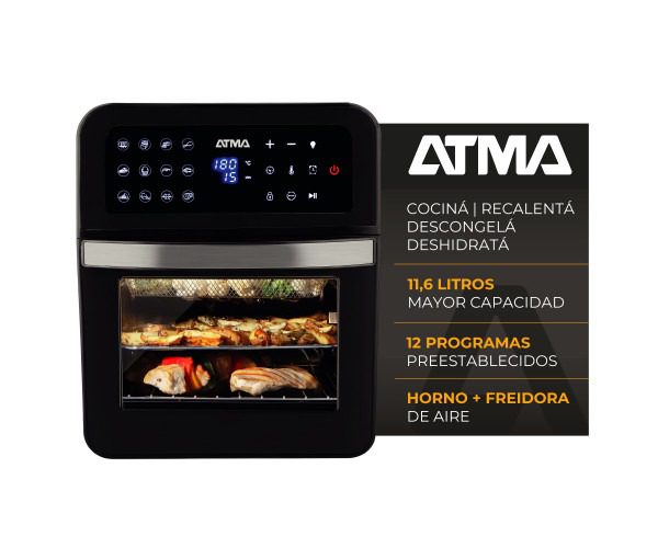 Freidora de Aire y Horno Atma HFR-582DP 12 LTS