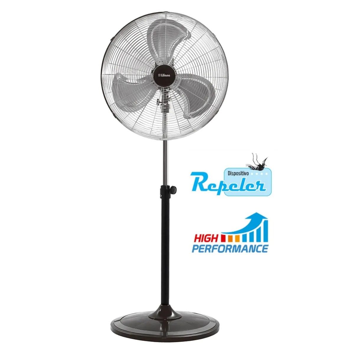 Ventilador de Pie 22' Liliana VPC-22 Cromado Aspas de Metal