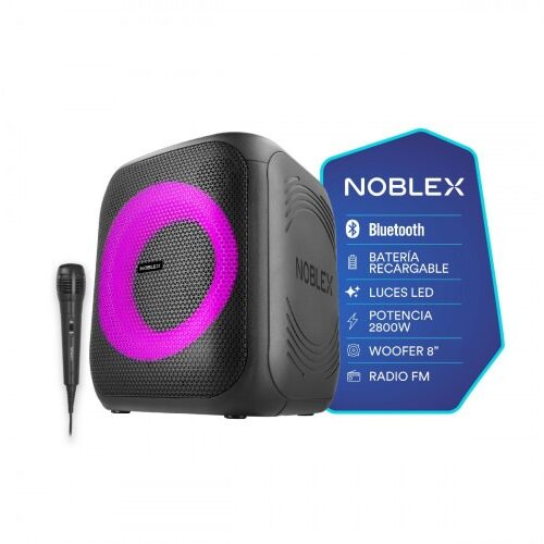 Bafle Noblex TSN-2000 Batería-Bluetooth-Luces-MIC 2800W