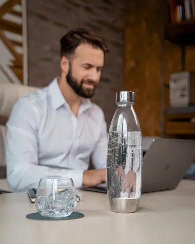 SODASTREAM BOTELLA TAPA METAL 1 LT