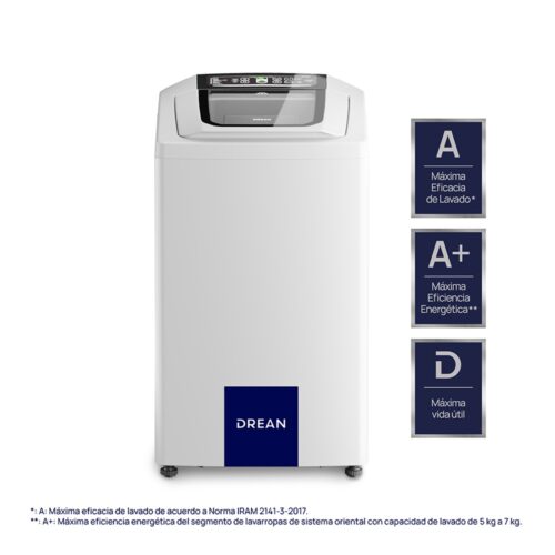 Lavarropas Superior Drean Concept Neo Fuzzy 6,5K BL 800RPM