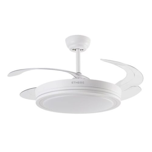 Ventilador de Techo Etheos Retractil GVTI-VTRB C/ luz Blanco 6 Velocidades
