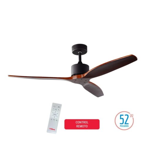 Ventilador de Techo Liliana VTHM-600 Palas de Madera 1.32 Control Remoto