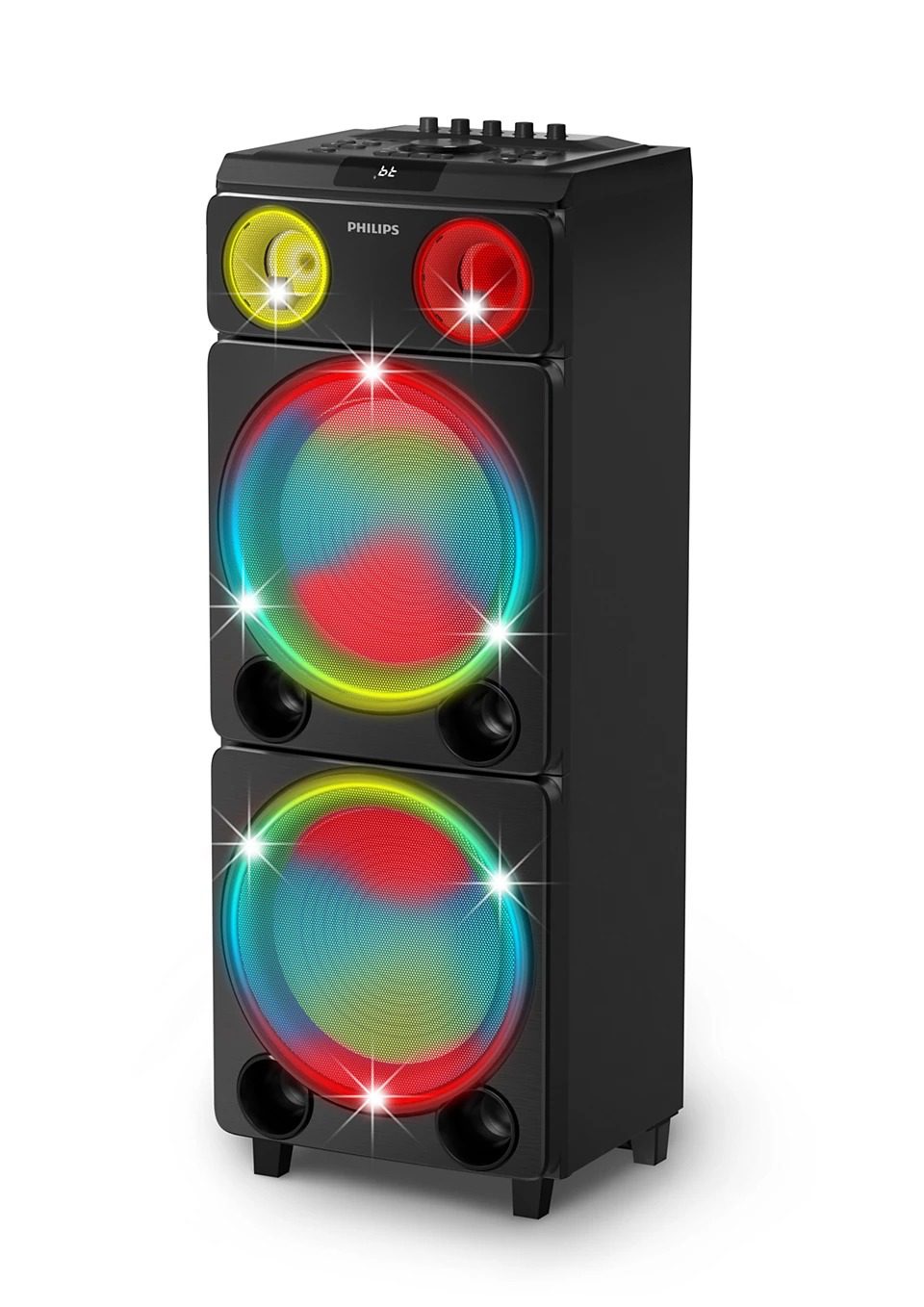 Bafle Philips TAX5509/77 Bluetooth/Luces/FM 2X12' 130W - Imagen 3