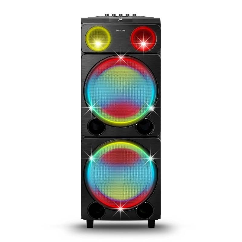 Bafle Philips TAX5509/77 Bluetooth/Luces/FM 2X12' 130W