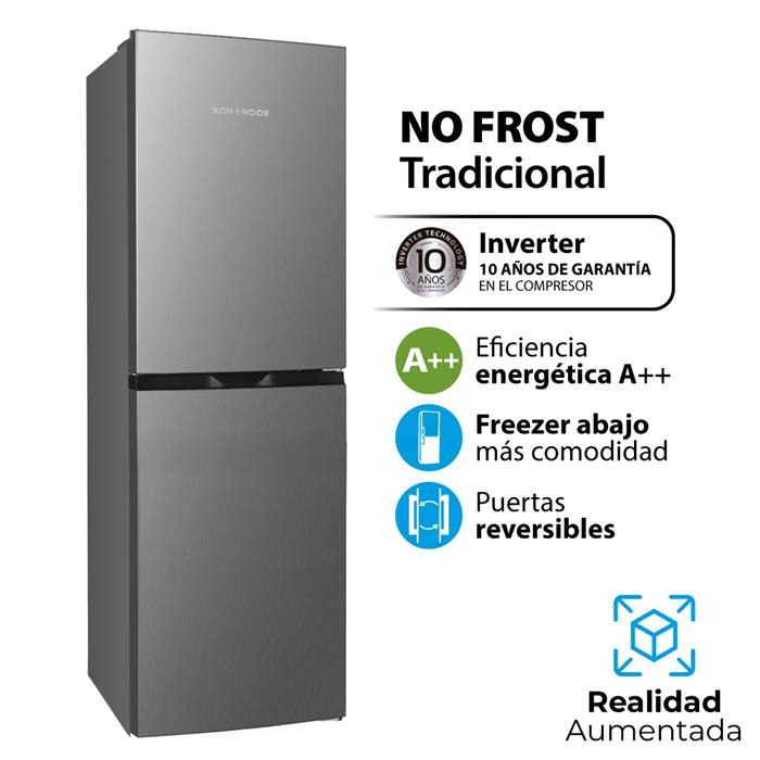 Hel. No Frost Kohinoor KHGA25NI/9 Combi Silver Inverter 253 LT