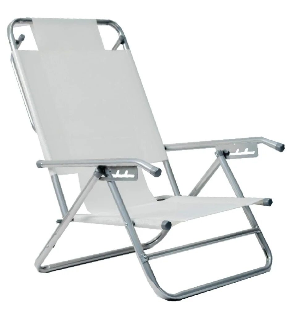 Reposera de Caño 50028 Descansar 5 POS. Coversol Gris