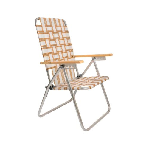 Sillón de Aluminio 80001 Descansar 5 POS Brazo de Madera