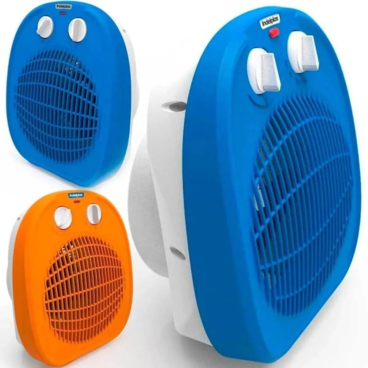 Caloventor Indelplas IC-01 Azul/Naranja 1800w - Imagen 2