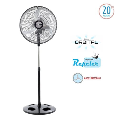Ventilador de Pie 20' Liliana VPM-2016 Parrilla de Metal - Aspas de Metal