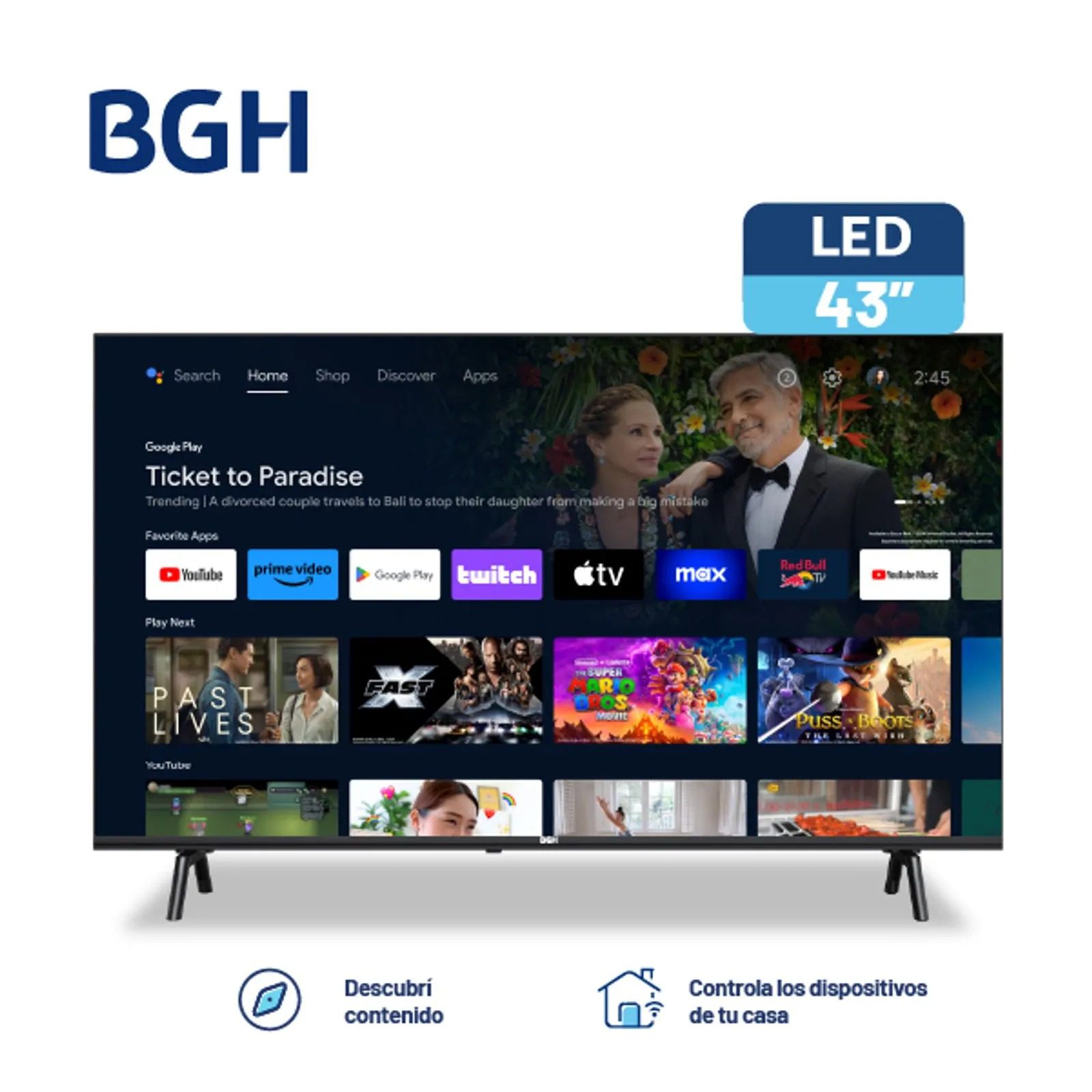 Smart Tv 43 Bgh B-4325FS5A Android - Imagen 2