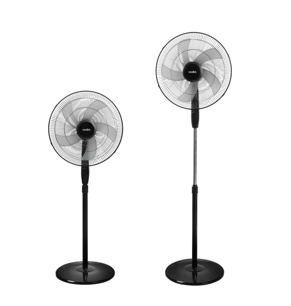Ventilador de Pie 18' Codini V18N 5 Palas Negro 3 Velocidades - Imagen 3