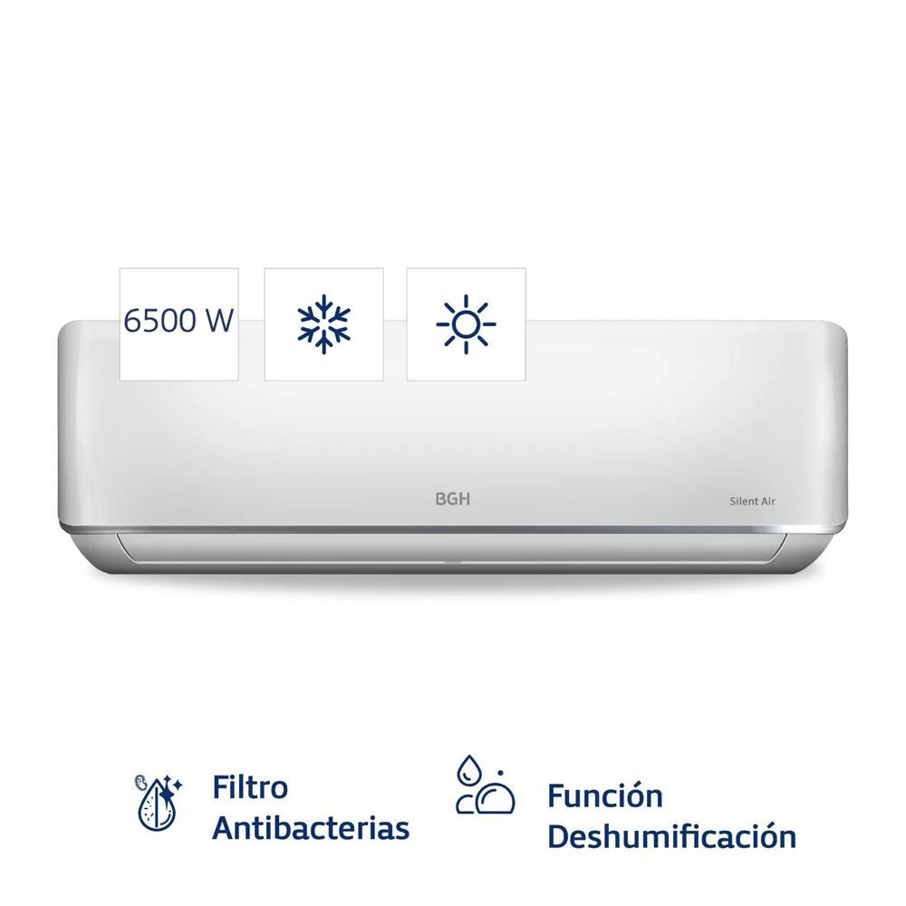 Split 6.5 KW BGH BS-65WCCR F/C 5500Frigorias - Silent Air