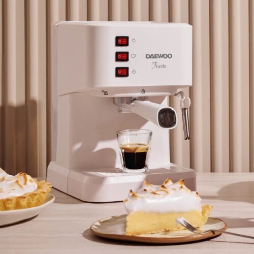 Cafetera Express Daewoo DES1552WH Blanca 20 Bares