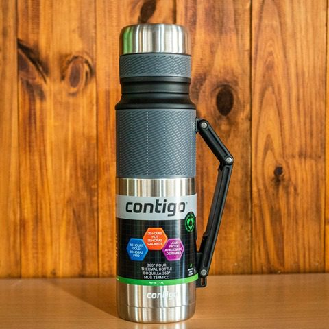 Termo Contigo 1200ml Acero/Negro/Carbón