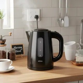 Pava Eléctrica ATMA PE-0821NAP Negra 1.7Lts