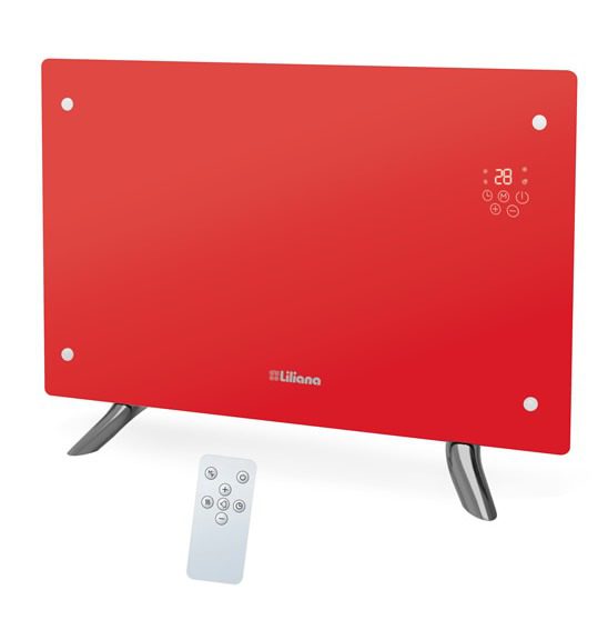 Panel Vidrio Liliana Decowarm Max PPV-452 Rojo